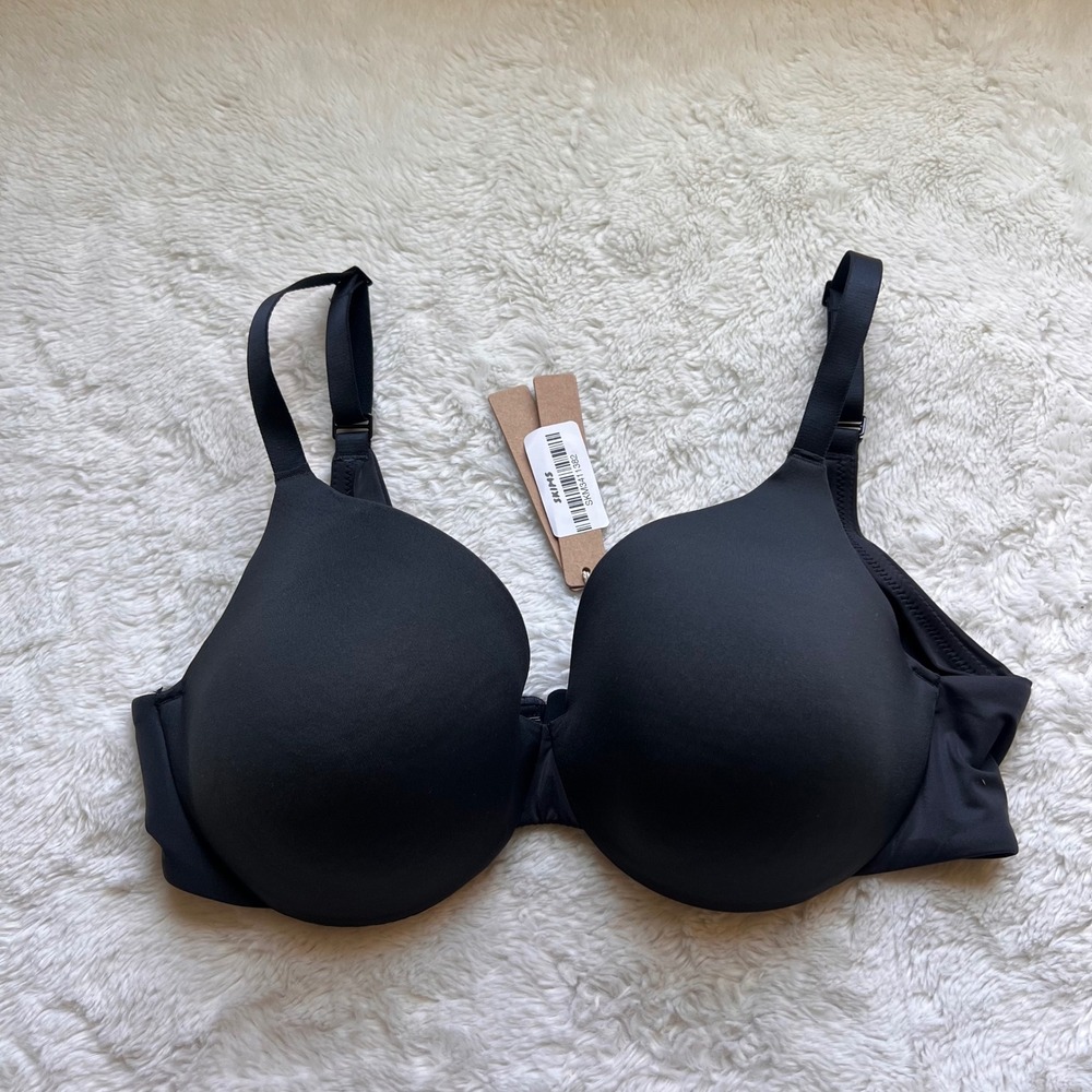 Skims Smoothing Intimates Full Coverage Lightly Lined Bra Onyx 34C DM-DEM-9549W
